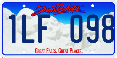 SD license plate 1LFO98
