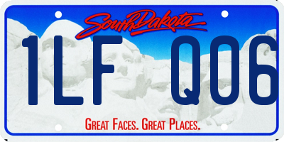 SD license plate 1LFQ06