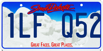 SD license plate 1LFQ52