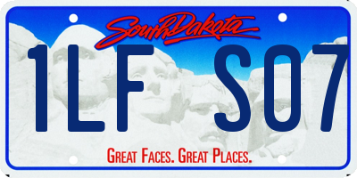 SD license plate 1LFS07