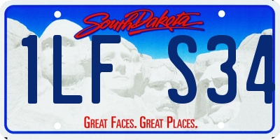 SD license plate 1LFS34
