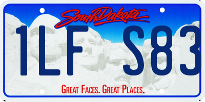SD license plate 1LFS83