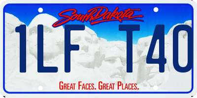 SD license plate 1LFT40