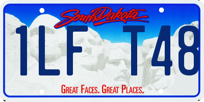 SD license plate 1LFT48