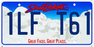 SD license plate 1LFT61