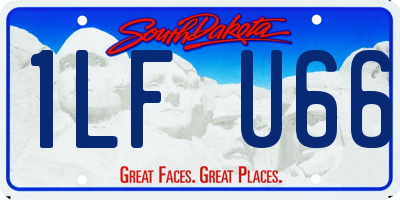 SD license plate 1LFU66