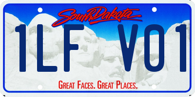 SD license plate 1LFV01