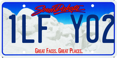 SD license plate 1LFY02