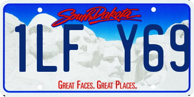 SD license plate 1LFY69