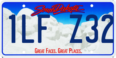 SD license plate 1LFZ32