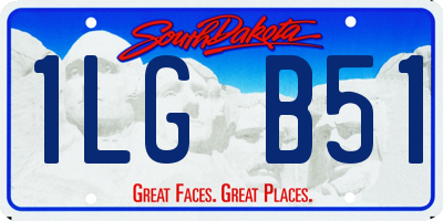 SD license plate 1LGB51