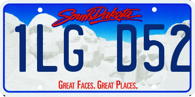 SD license plate 1LGD52