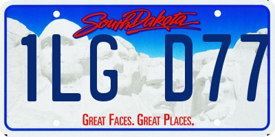 SD license plate 1LGD77