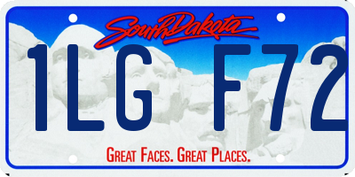 SD license plate 1LGF72