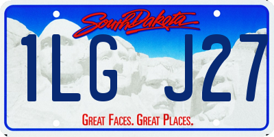 SD license plate 1LGJ27