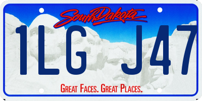 SD license plate 1LGJ47