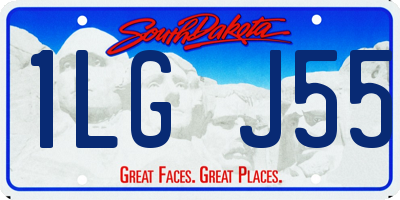 SD license plate 1LGJ55