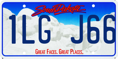 SD license plate 1LGJ66