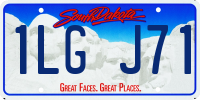 SD license plate 1LGJ71