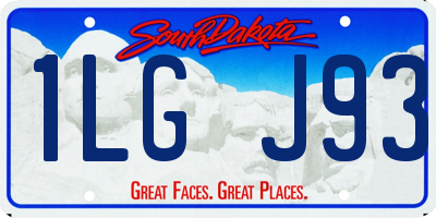 SD license plate 1LGJ93