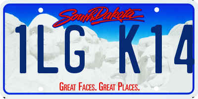 SD license plate 1LGK14