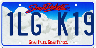 SD license plate 1LGK19