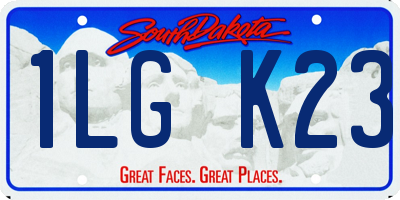 SD license plate 1LGK23