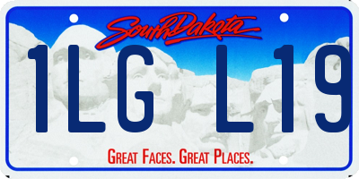 SD license plate 1LGL19