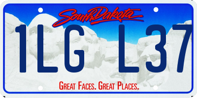 SD license plate 1LGL37