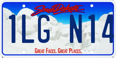 SD license plate 1LGN14