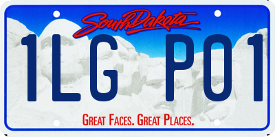 SD license plate 1LGP01
