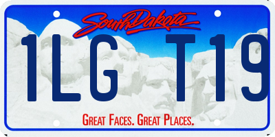 SD license plate 1LGT19