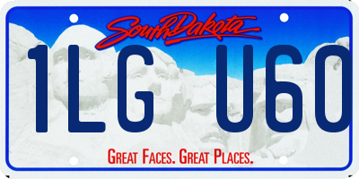 SD license plate 1LGU60