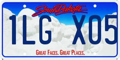 SD license plate 1LGX05