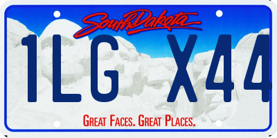 SD license plate 1LGX44