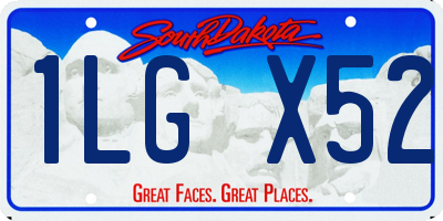 SD license plate 1LGX52