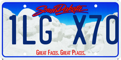 SD license plate 1LGX70