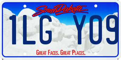 SD license plate 1LGY09