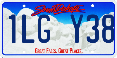 SD license plate 1LGY38