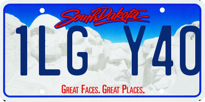 SD license plate 1LGY40