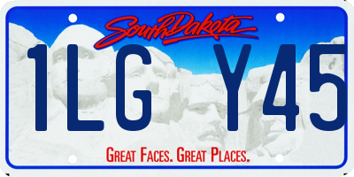 SD license plate 1LGY45