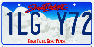 SD license plate 1LGY72