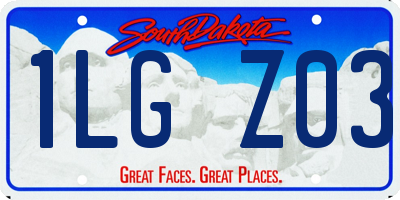 SD license plate 1LGZ03