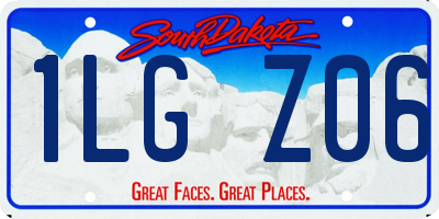 SD license plate 1LGZ06