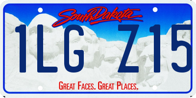 SD license plate 1LGZ15