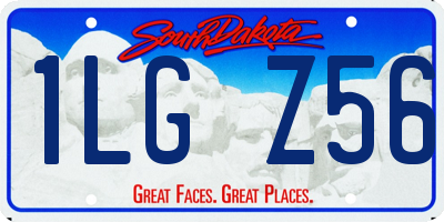SD license plate 1LGZ56