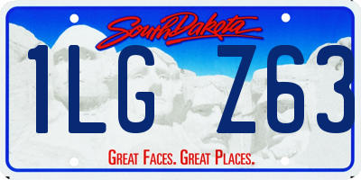 SD license plate 1LGZ63
