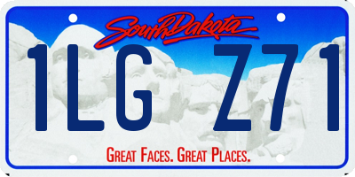 SD license plate 1LGZ71