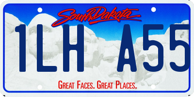 SD license plate 1LHA55