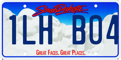 SD license plate 1LHB04